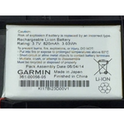 Замена аккумулятора Garmin Nuvi 56LMT